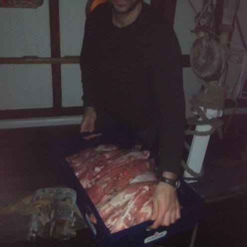 Jose with his meat
